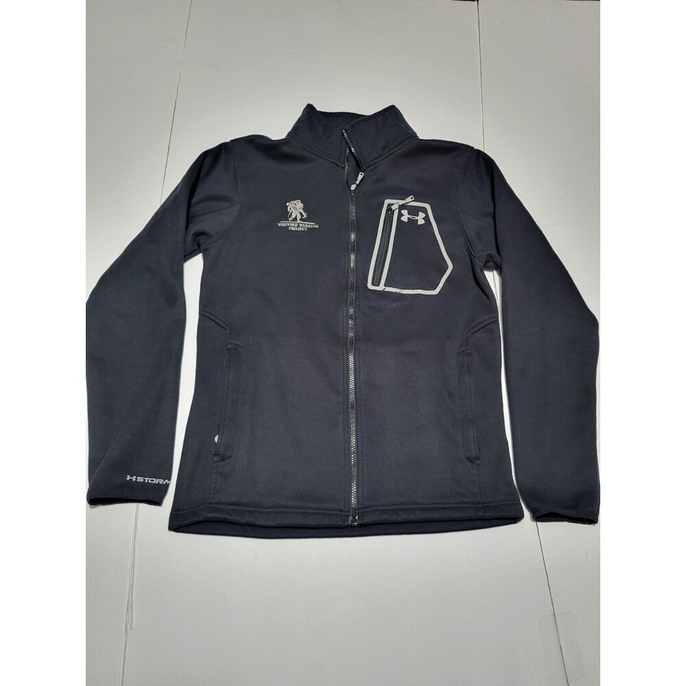 (#L6) Under Armour Storm Full Zip Wounded Warrior Black Size Men's S Long Sleeve